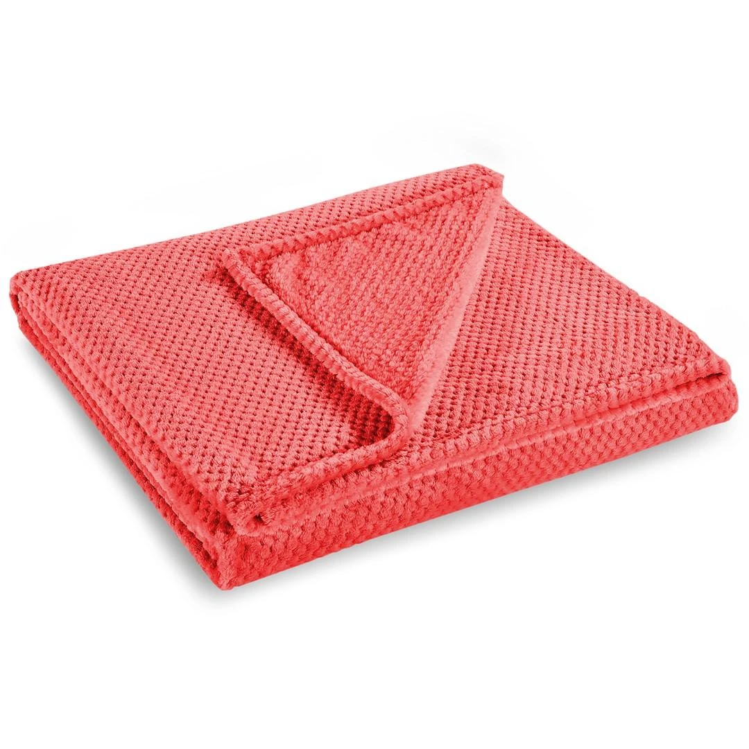 DecoKing Raudonas pledas 170x210 Henry