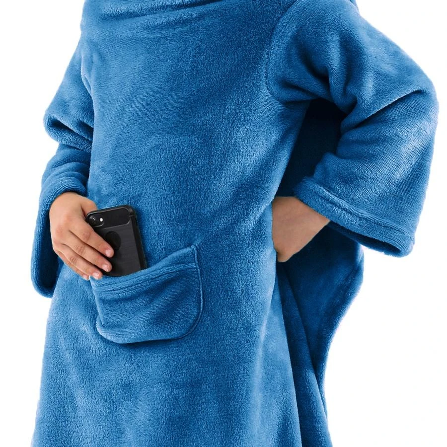 DecoKing Antklodė vaikams, tamsiai mėlyna (90×105 cm) — LAZYKIDS INDIGO