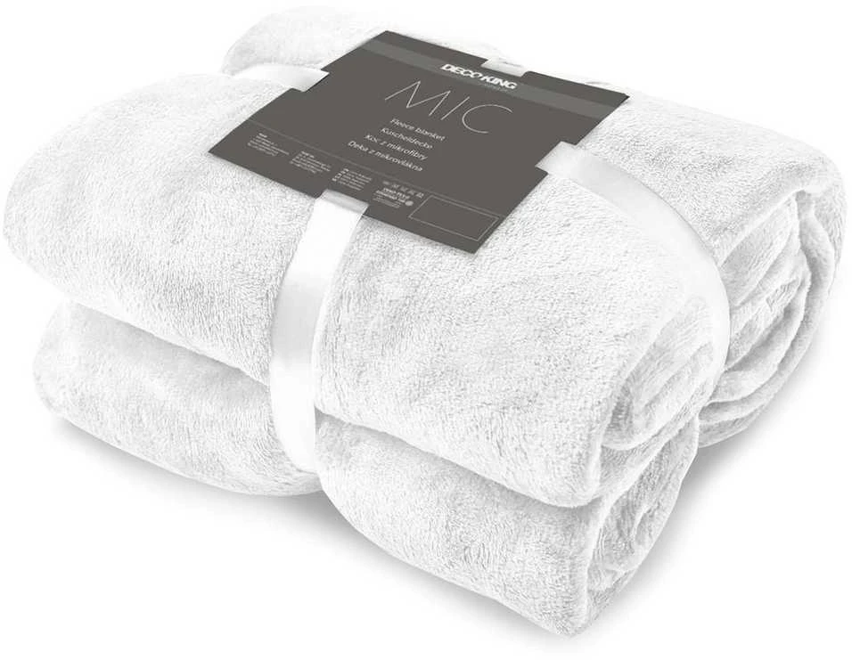 Balta antklodė DecoKing MIC 200×220 cm