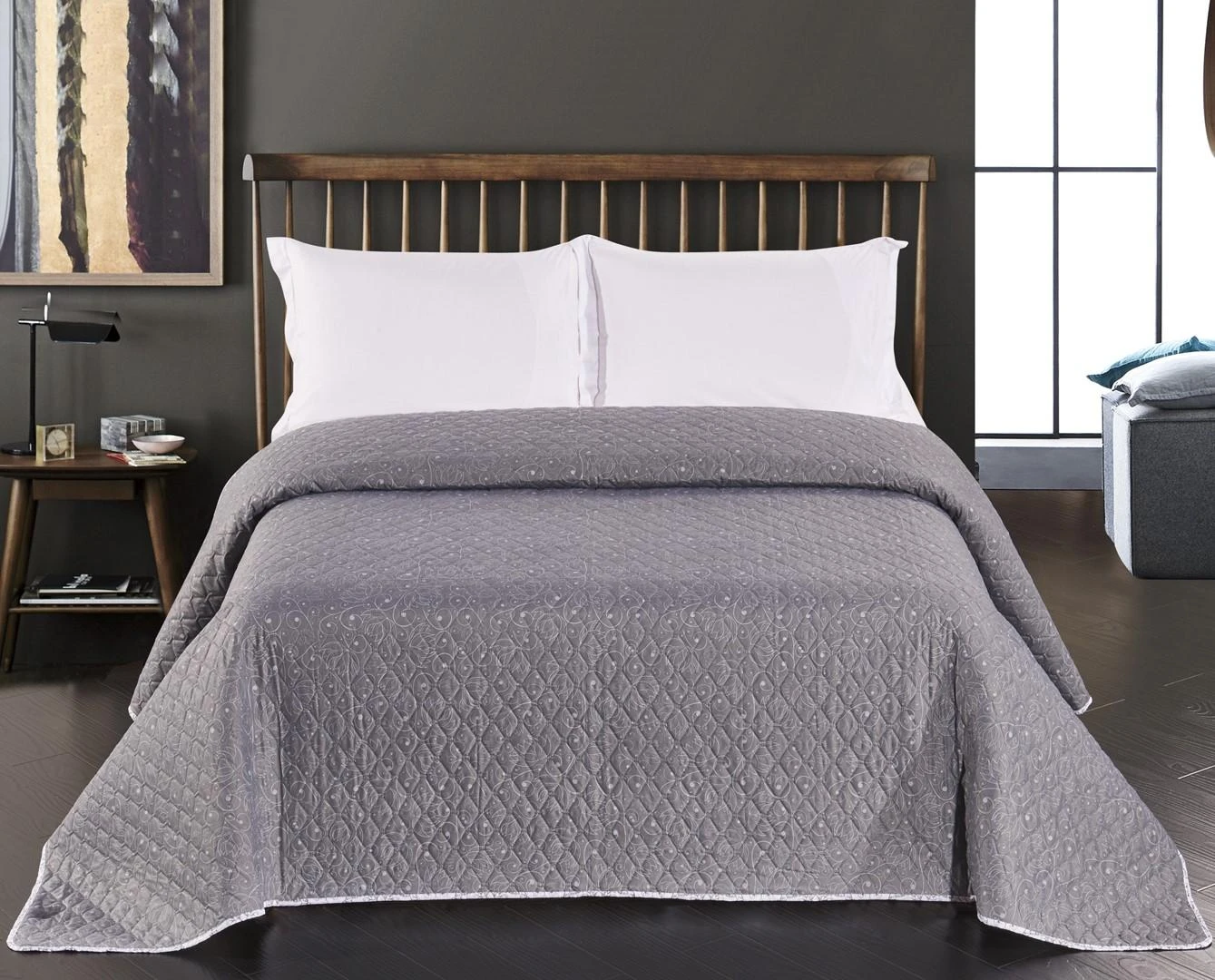 DecoKing Lovatiesė 260 × 280 cm, pilka
