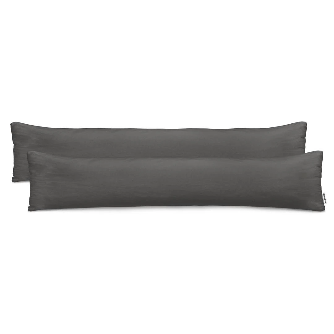DecoKing Pagalvės užvalkalas tamsiai pilkos spalvos 20×145 cm