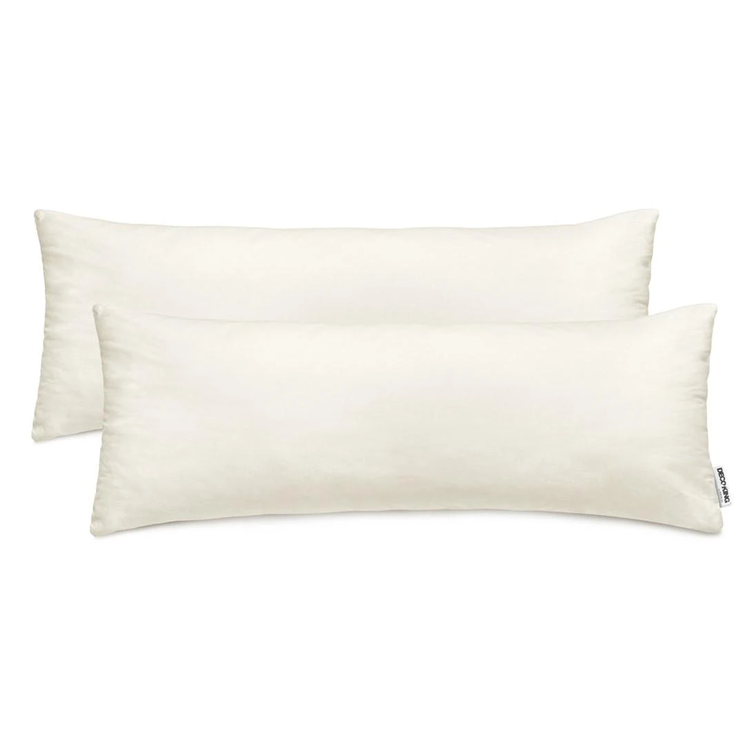 DecoKing Pagalvės užvalkalas 40x145 kreminės spalvos 2 vnt.