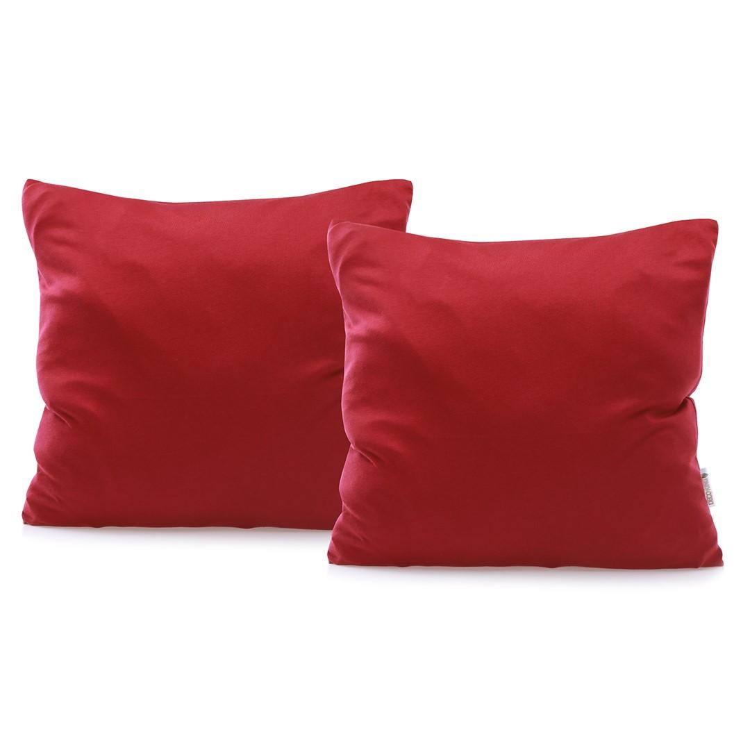 DecoKing Pagalvių užvalkalai Amber Maroon 80 × 80 cm, 2 vnt