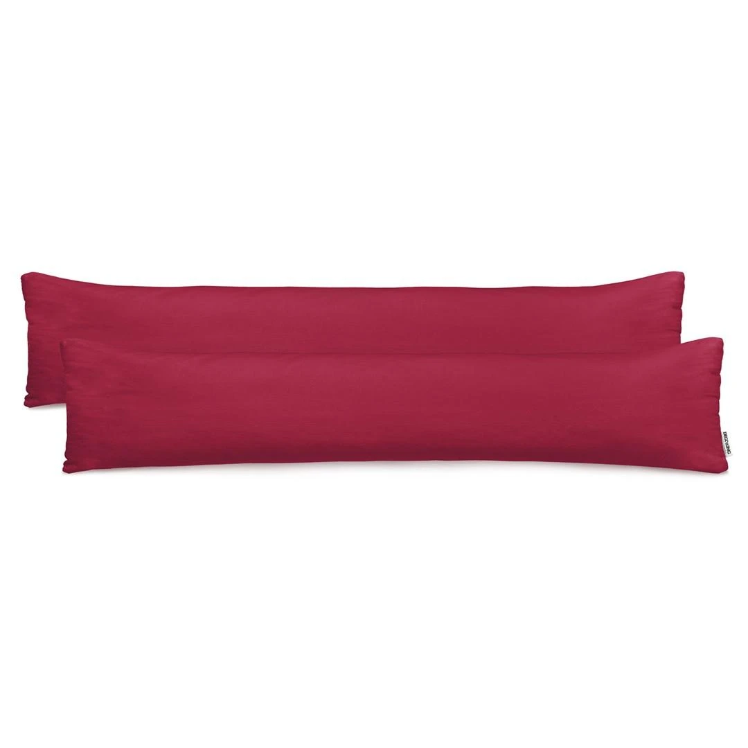 DecoKing Užvalkalas pagalvei 20×120 cm bordo spalvos