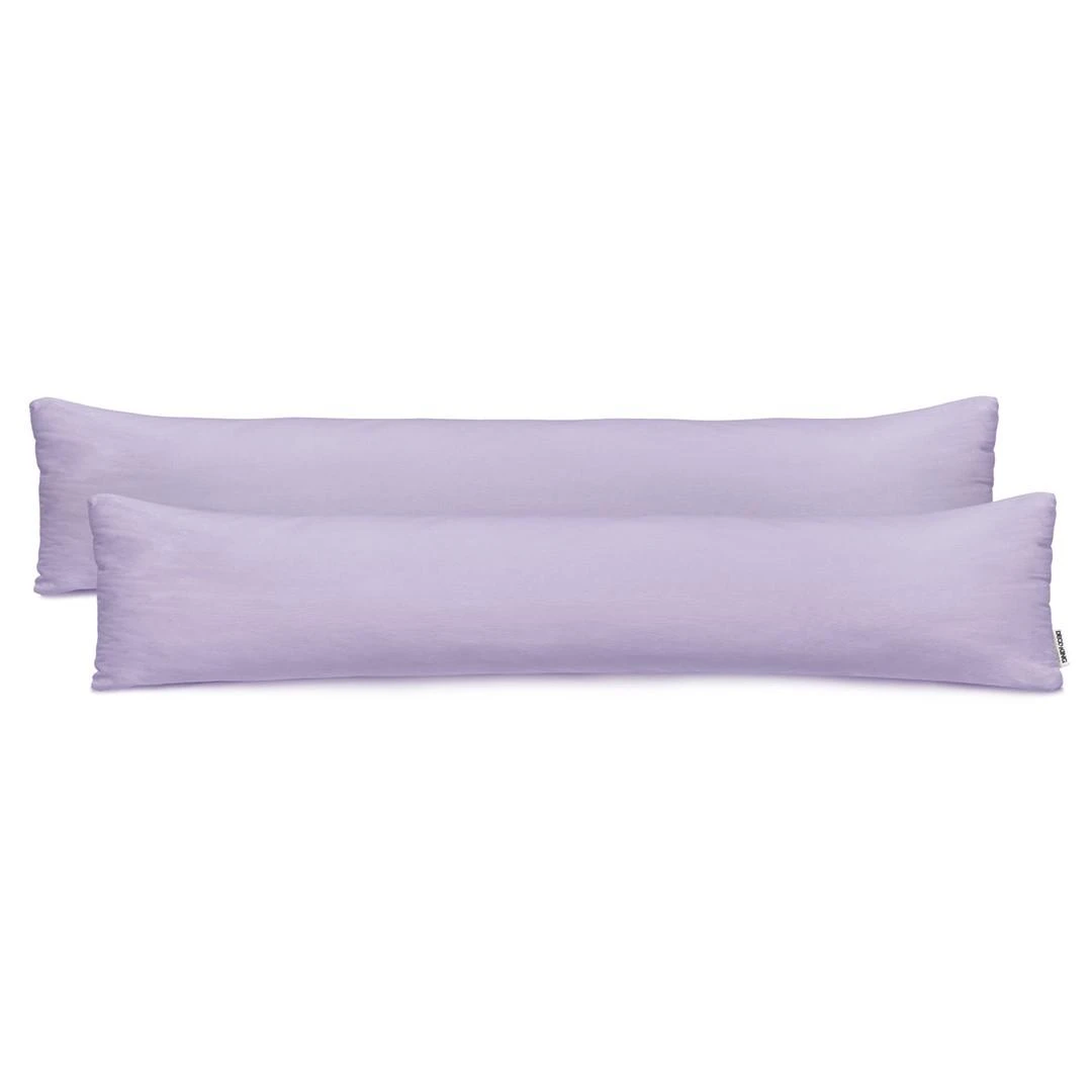 DecoKing Pagalvės užvalkalai 20 × 145 cm, violetinės spalvos, 2 vnt.