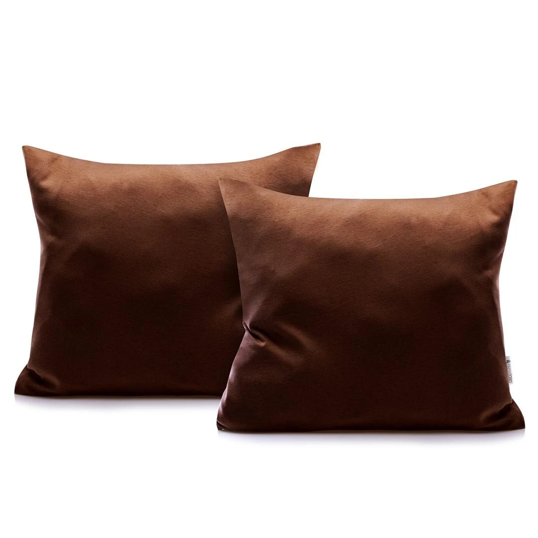 DecoKing Pagalvės užvalkalas 50 × 50 cm (2 vnt.) CHOCOLATE