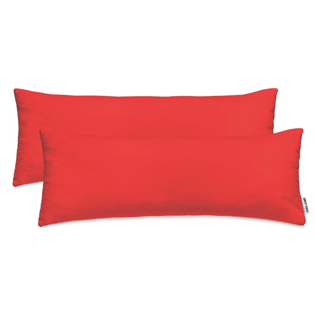 DecoKing Pagalvės užvalkalas raudonas 40×145 cm (2 vnt)