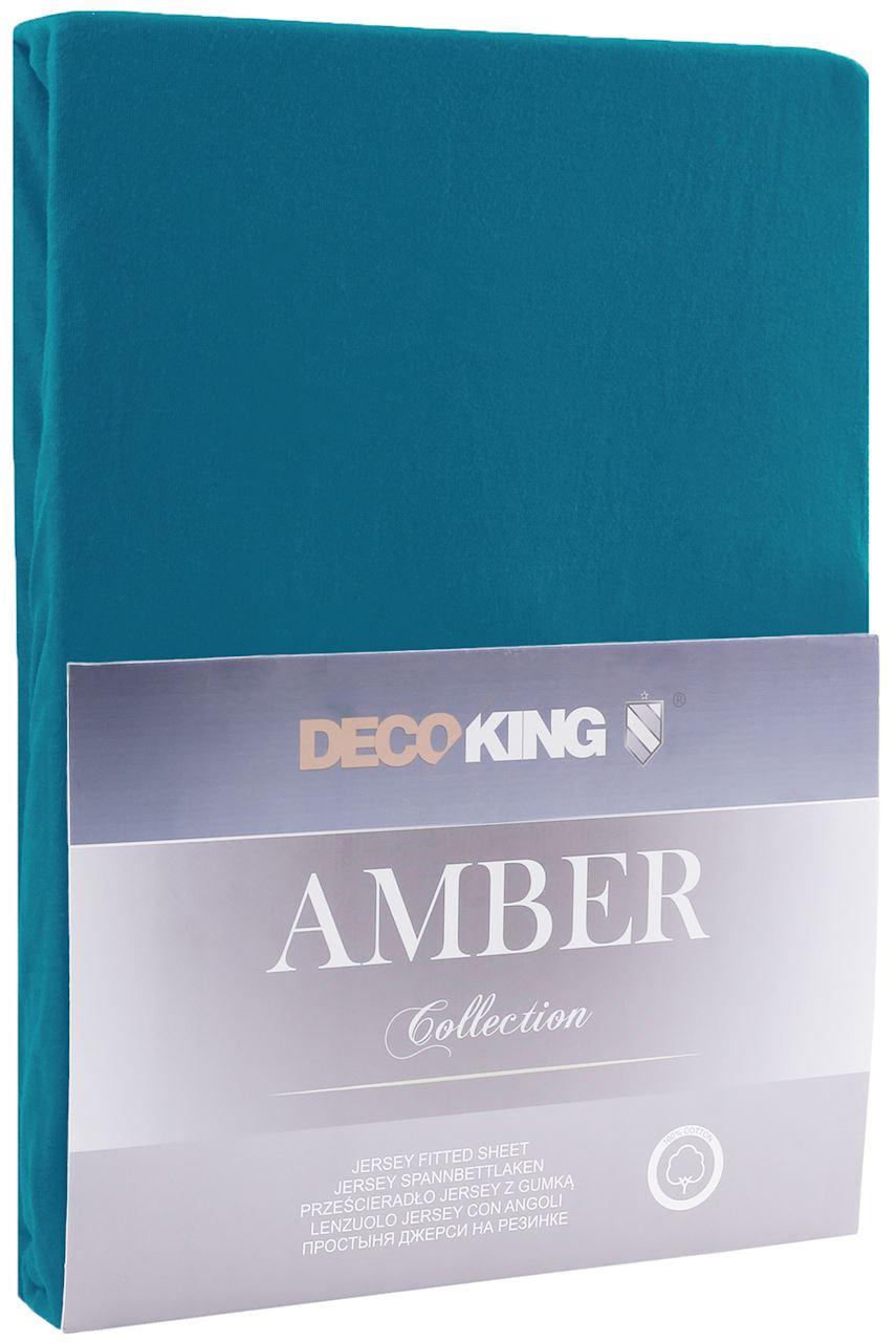 DecoKing Paklodė su guma Restilo 120–140 × 200 cm, mėlyna