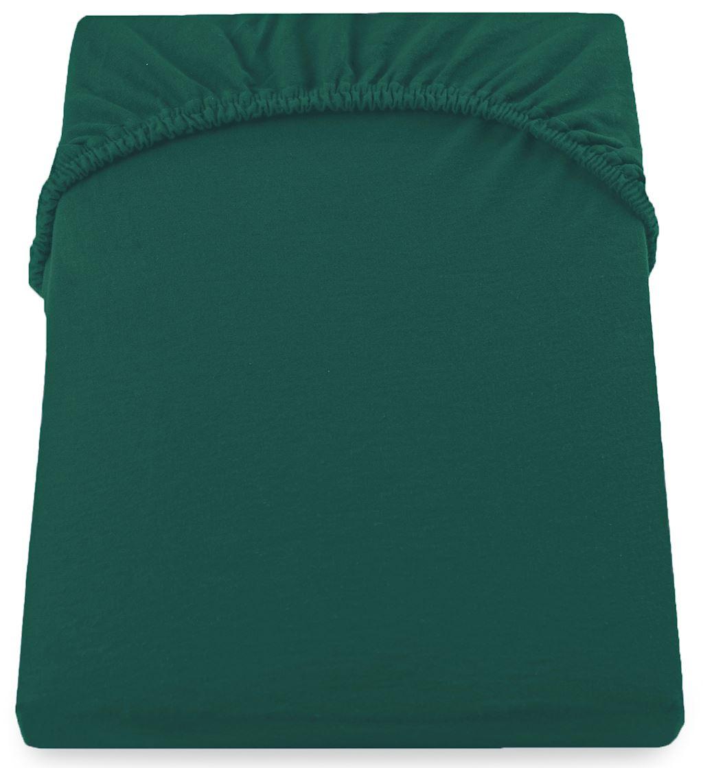 DecoKing Paklodė su guma 120–140×200+30 tamsiai žalia