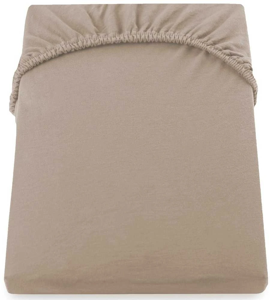 DecoKing Paklodė su guma 120–140×200+30 cm, cappuccino