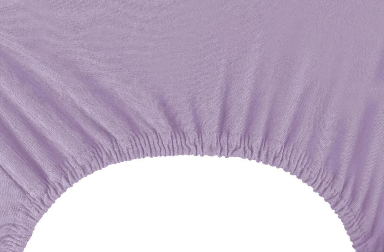 DecoKing Violetinė paklodė su guma Amber AmeliaHome 180–200 × 200 + 30 cm