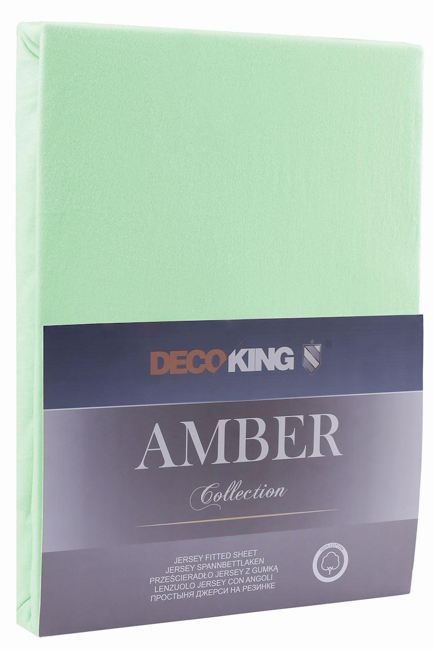 Paklodė DecoKing Amber Mėtų, 220x200 cm, su guma
