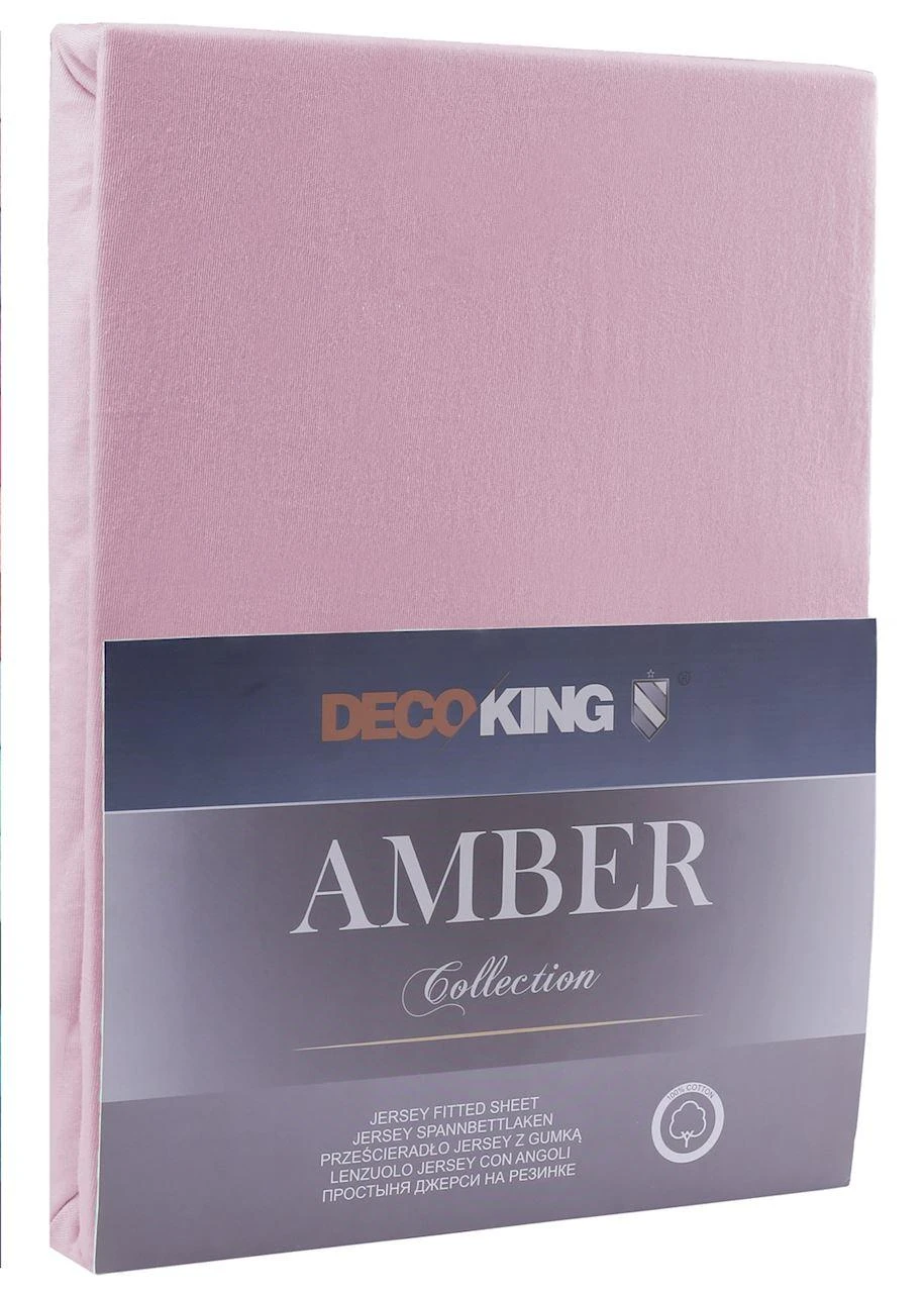 DecoKing Paklodė su guma Restilo, rožinė