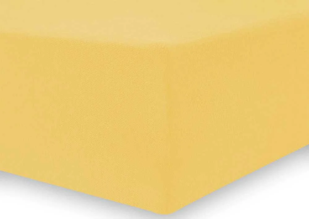 Paklodė DecoKing Amber, geltona, 90x200 cm, su guma