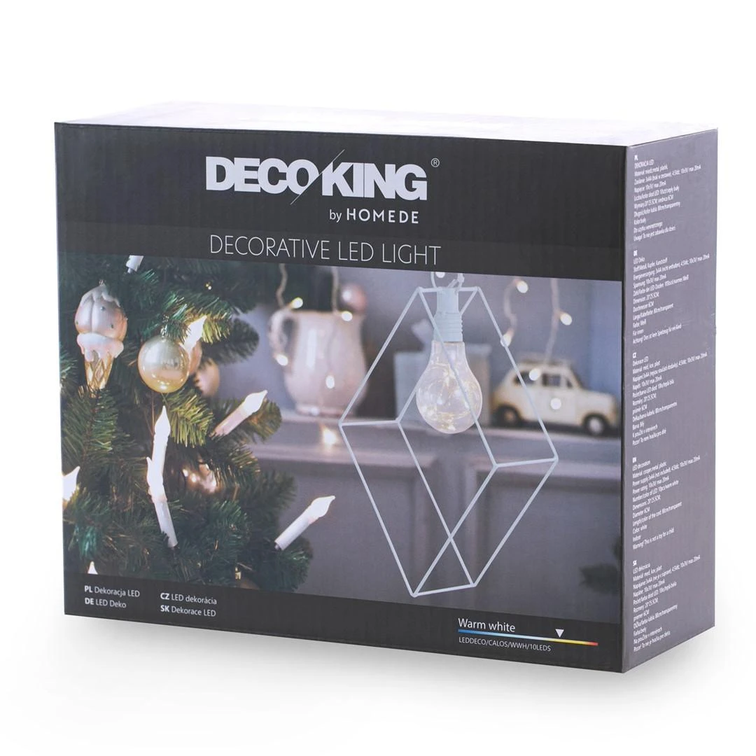 DecoKing LED dekoracija CALOS WWH 10LEDS