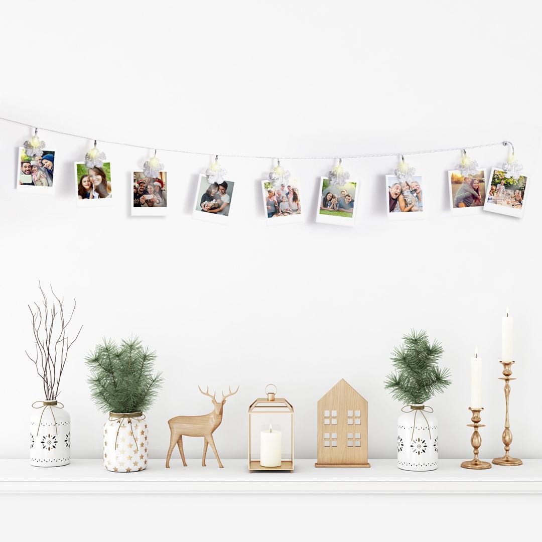 DecoKing LED dekoratyvinė girlianda Snowflake, 10 LED