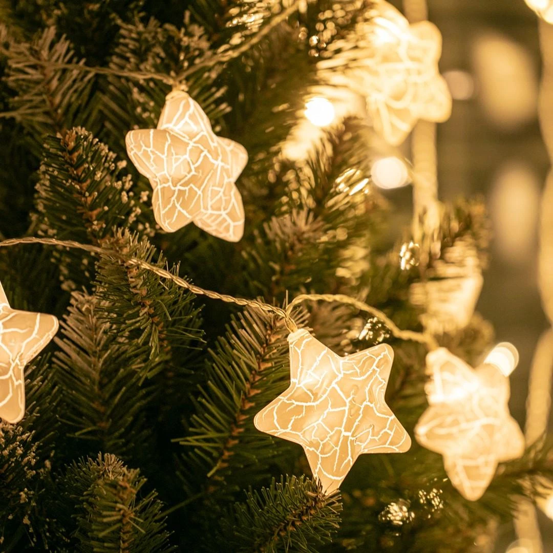 DecoKing Šiltai balti LED žibintai LAVAR, 10 vnt.