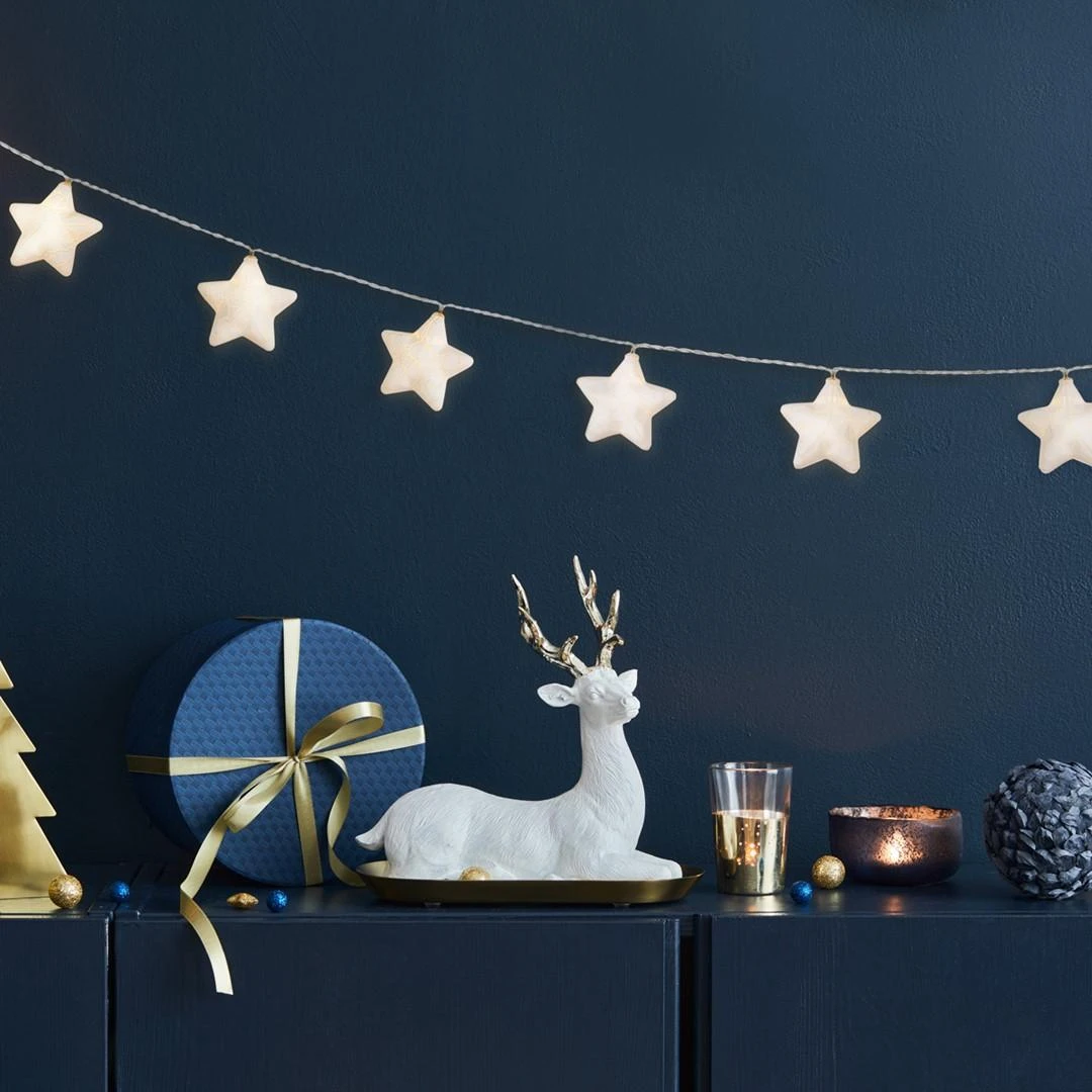 DecoKing Šiltai balti LED žibintai LAVAR, 10 vnt.