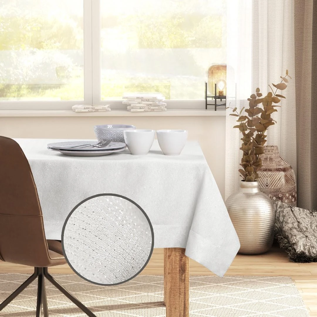 DecoKing Staltiesė 80×80 cm kreminė DK SPARKLE