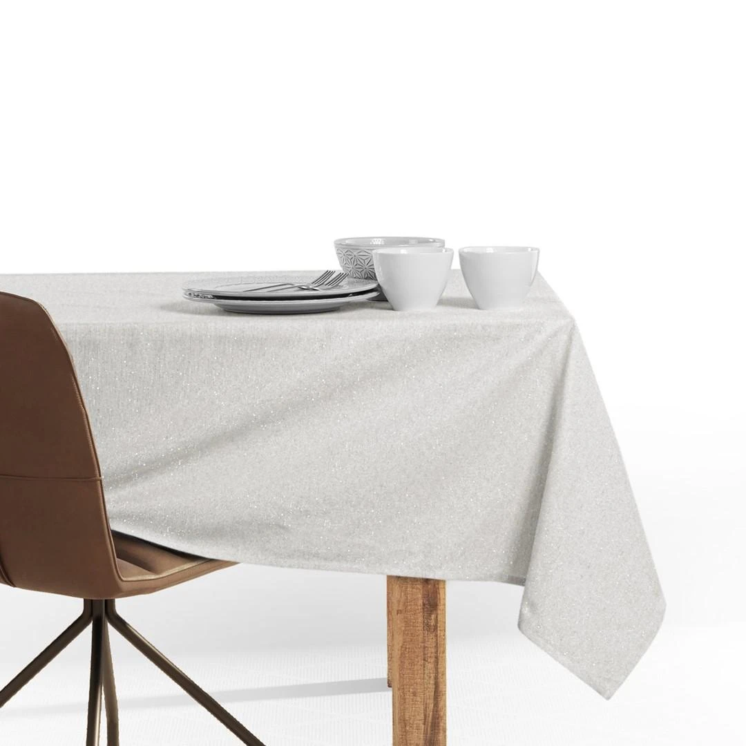 DecoKing Staltiesė 120×180 kreminė DK SPARKLE