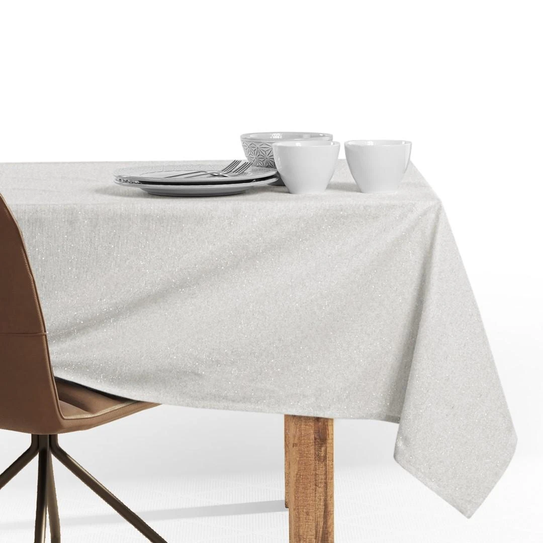 DecoKing Staltiesė 120×180 kreminė DK SPARKLE