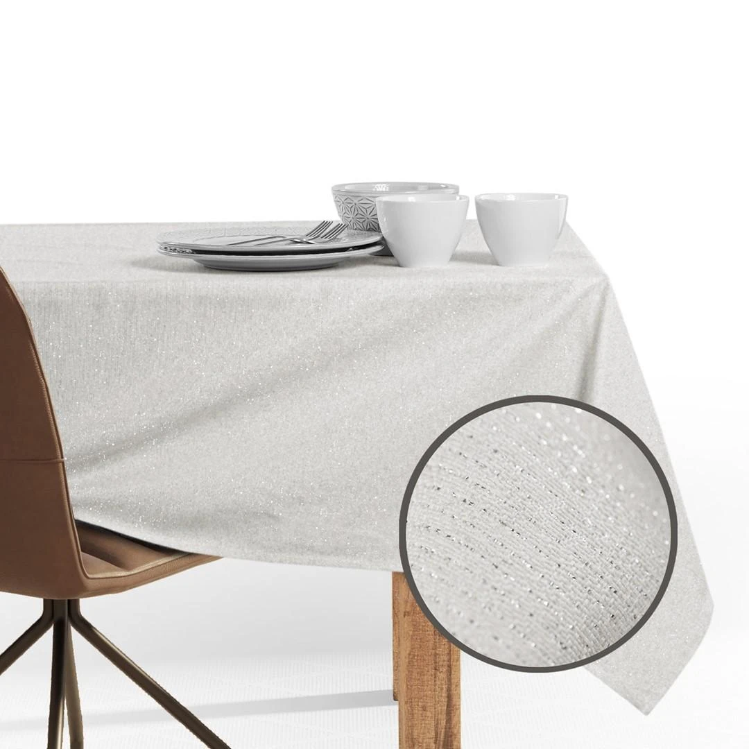 DecoKing Staltiesė kreminė 160×250 cm DK SPARKLE HMD