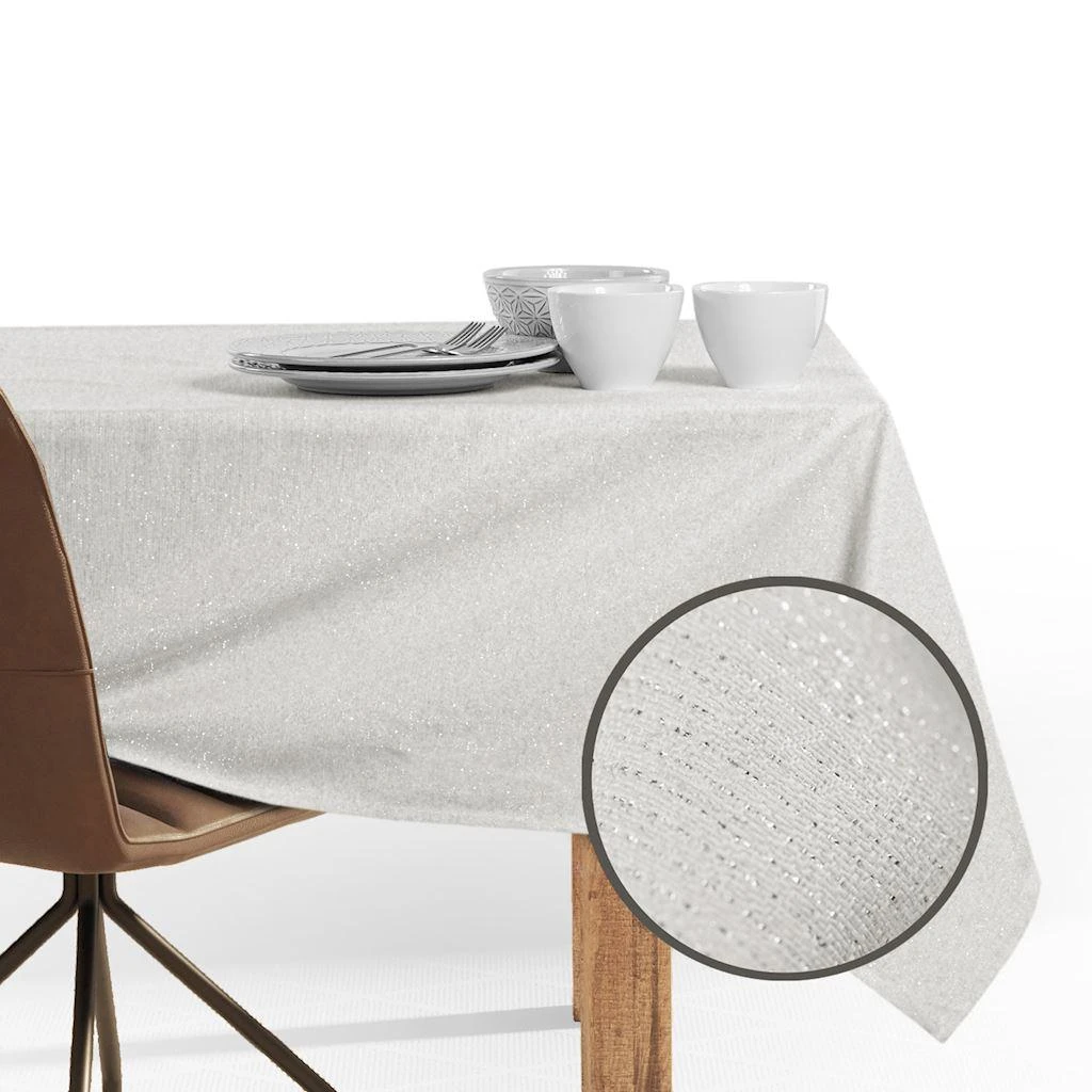 DecoKing Staltiesė komplektas 115×250+35×250 kreminė DK SPARKLE HMD