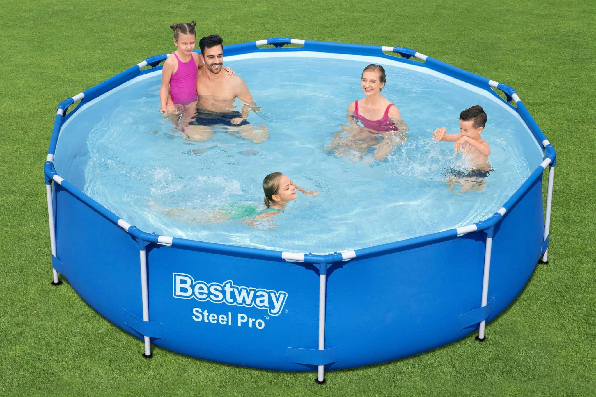 Karkasinis baseinas su siurbliu Bestway Steel Pro  56679 305x76cm