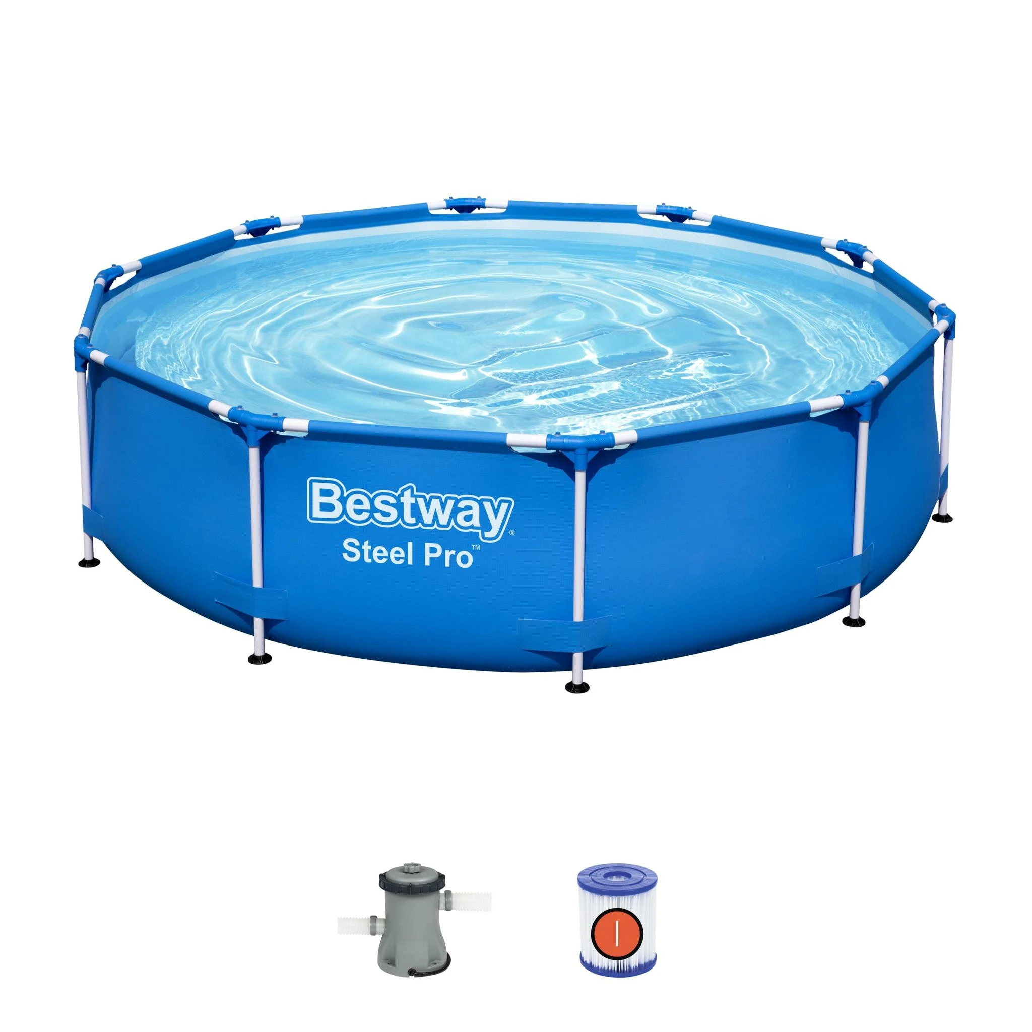 Karkasinis baseinas su siurbliu Bestway Steel Pro  56679 305x76cm