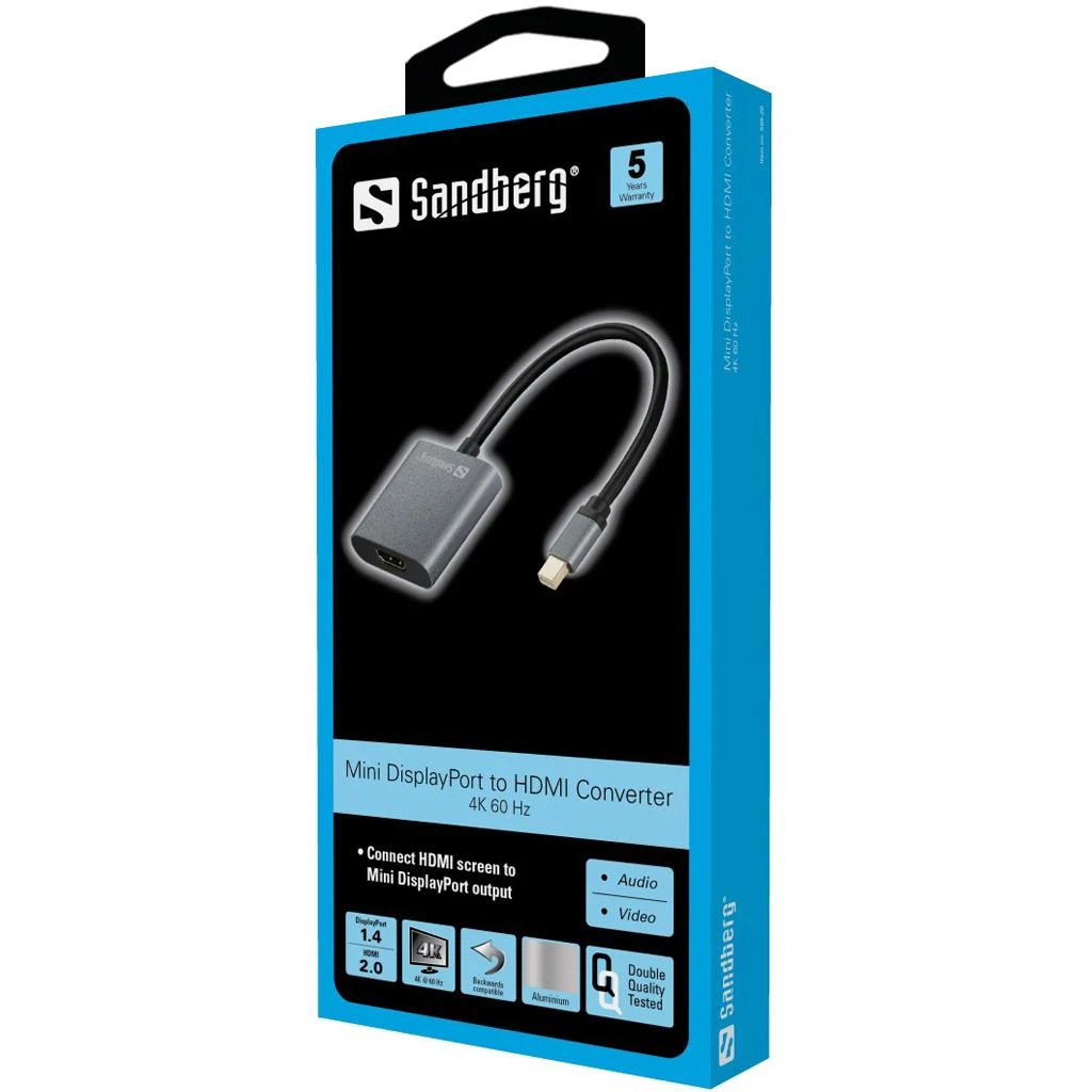 Sandberg Adapteris MiniDP1.4>HDMI2.0 4K60