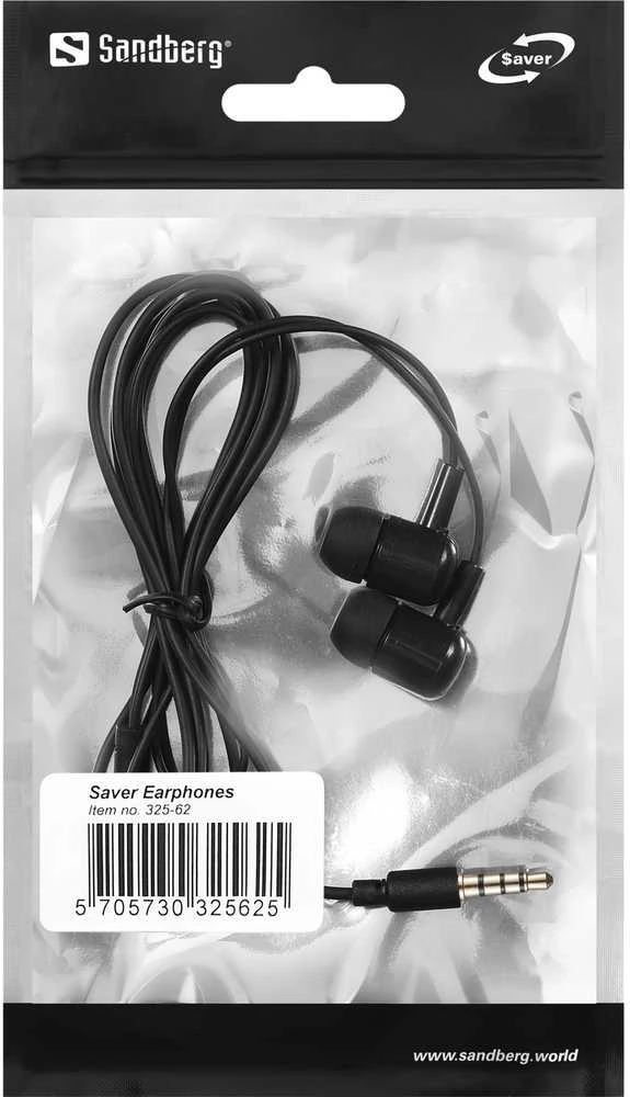 Sandberg Saver Earphones pakuotėje