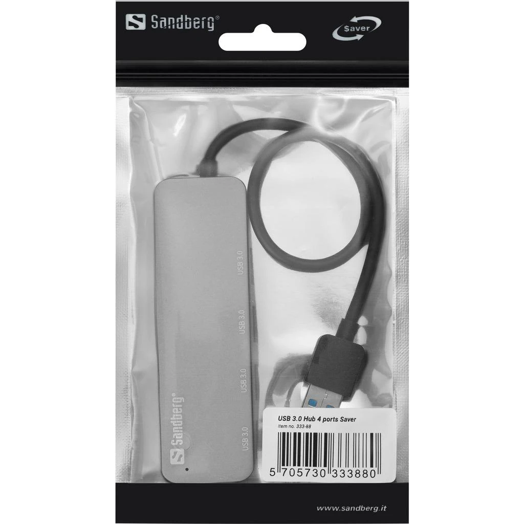 Sandberg USB 3.0 skirstytuvas pakuotėje