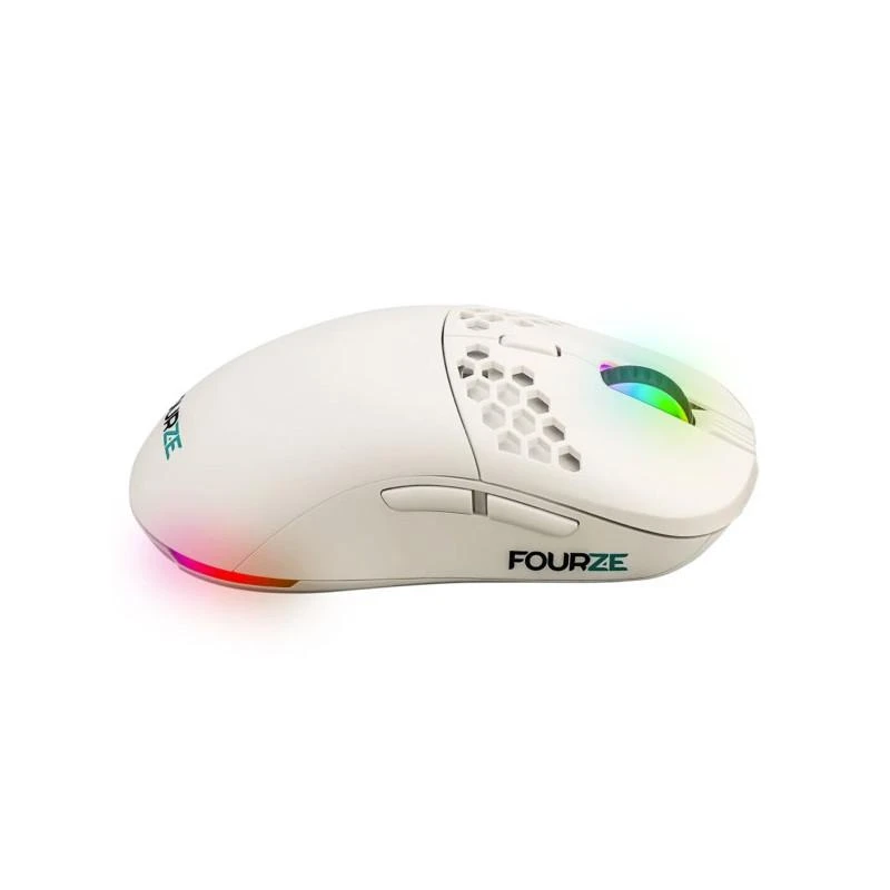 Belaidė įkraunama pelė žaidimams su RGB pašvietimu Fourze GM900, Balta