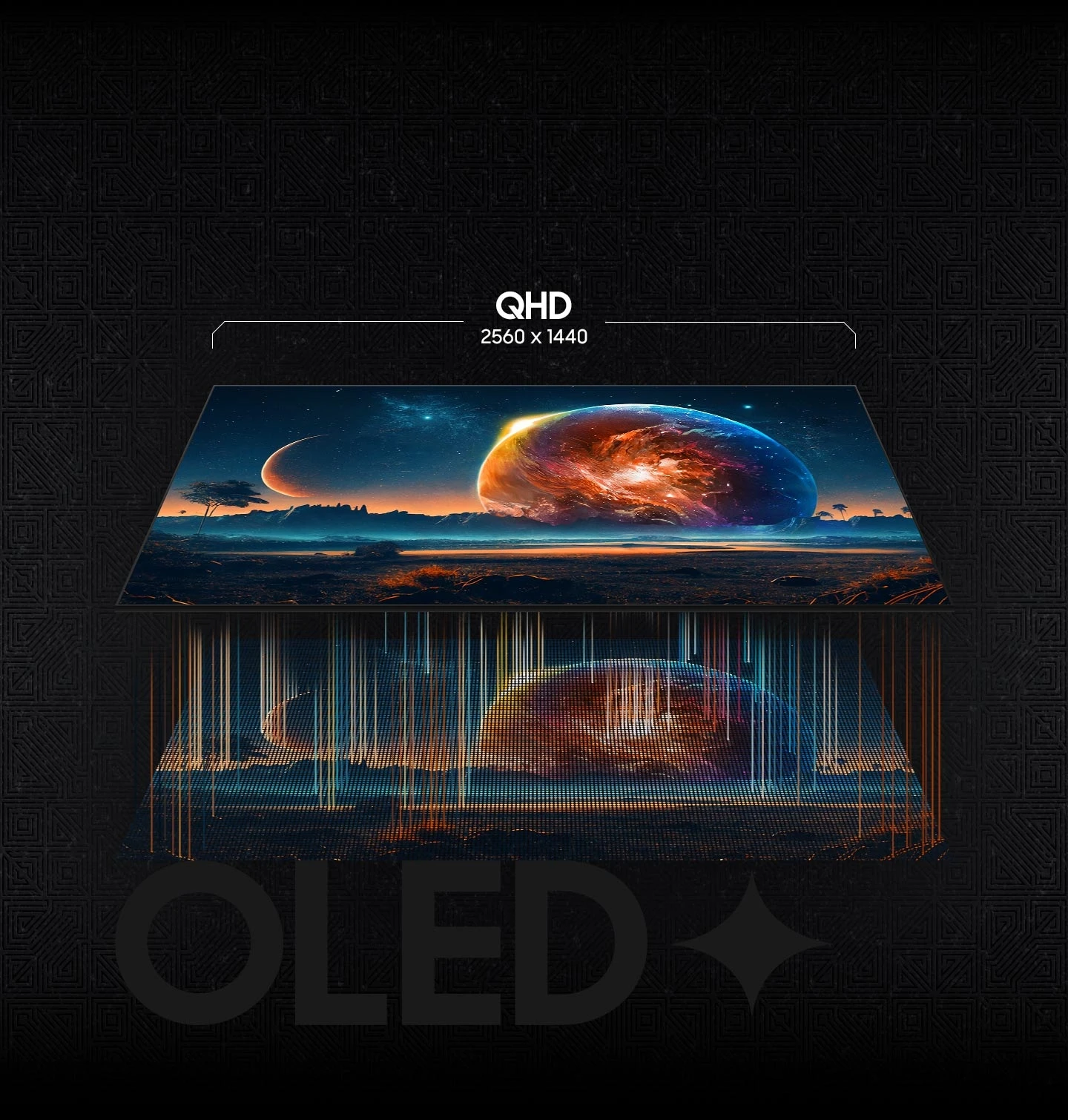 Monitorius Odyssey OLED G61SD QHD 240Hz Gaming Monitor/OLED | QHD/ FreeSync Premium Pro“ | Suderinamas su „G-Sync