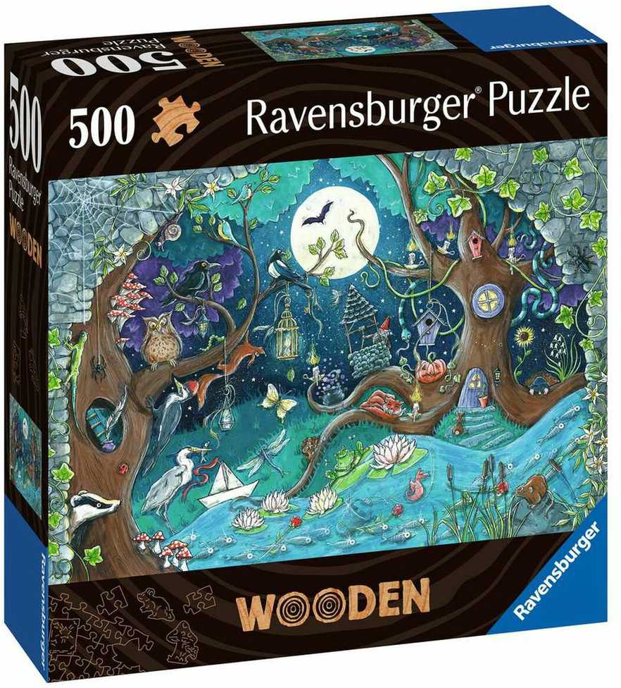 Ravensburger Medinė dėlionė 500 vnt. - Magiškas miškas aprašymas - Prekės nuotrauka