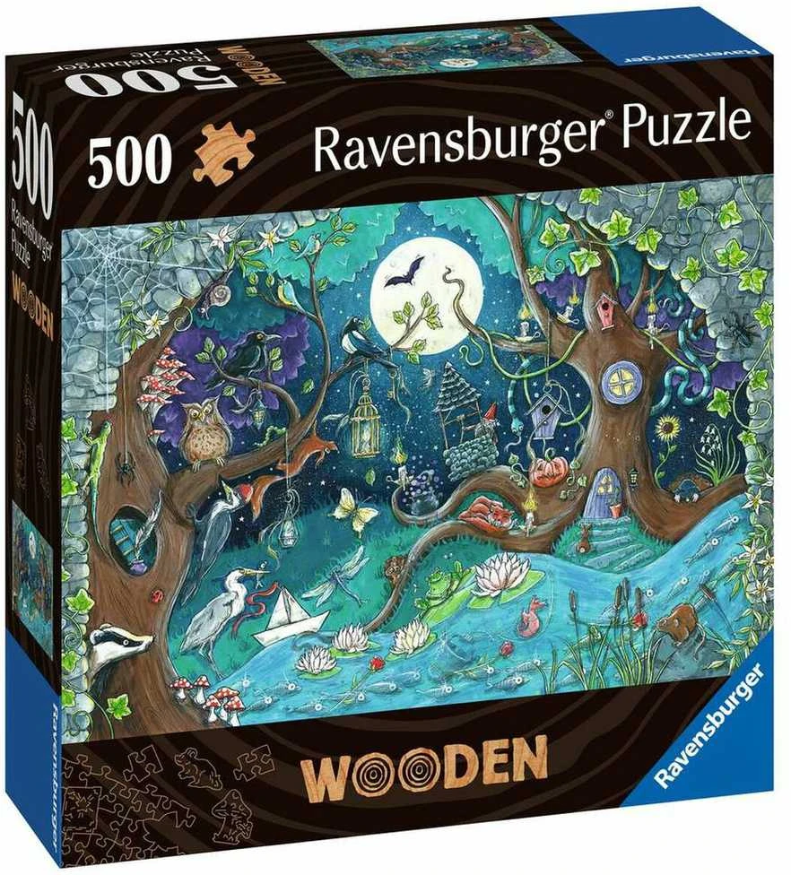 Ravensburger Medinė dėlionė 500 vnt. - Magiškas miškas aprašymas - Prekės nuotrauka