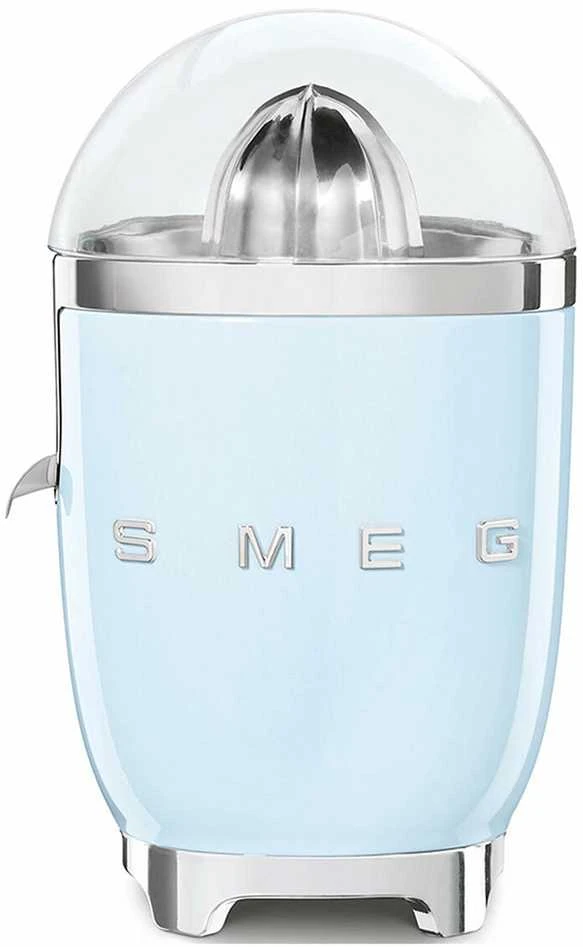 Smeg Citrusinių vaisių sulčiaspaudė CJF11PBEU, blizgi pastelinė mėlyna spalva aprašymas - Prekės nuotrauka