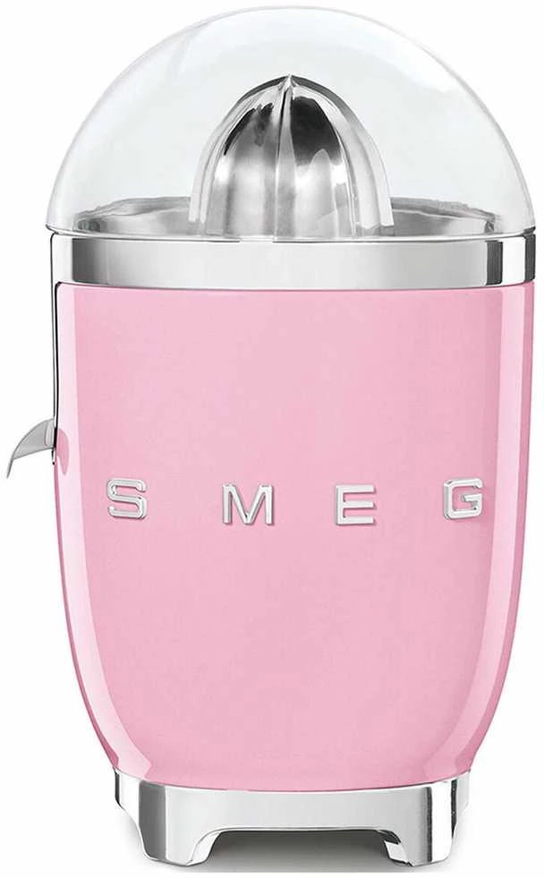 Smeg Citrusinių vaisių sulčiaspaudė CJF11PKEU, blizgi rožinė spalva aprašymas - Prekės nuotrauka