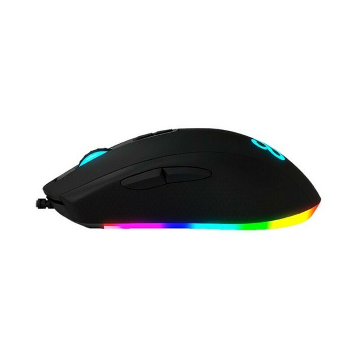 Newskill Helios Mouse Gaming Professionale: Cablato, Sensore Ottico 10000 DPI, 9 Pulsanti Programmabili, RGB Personalizzabile, PC/Mac
