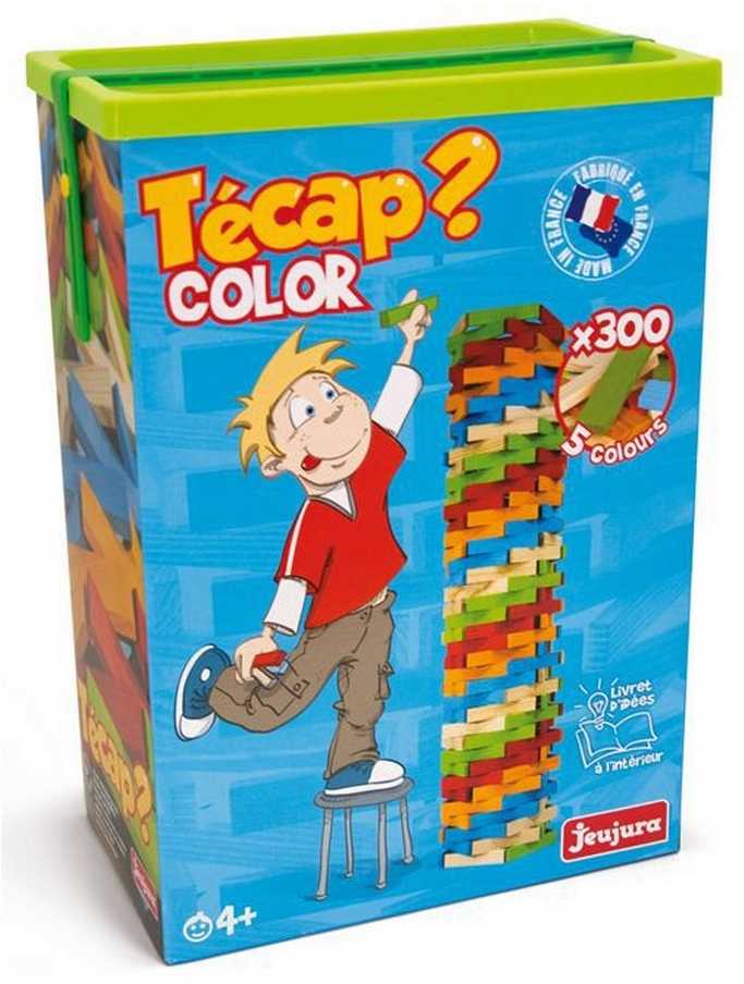 Jeujura Tecap Color - Gioco Di Costruzioni In Legno 300 Pezzi, Con Tavolette Colorate, Made In France, Per Bambini Dai 4 Anni - 4
