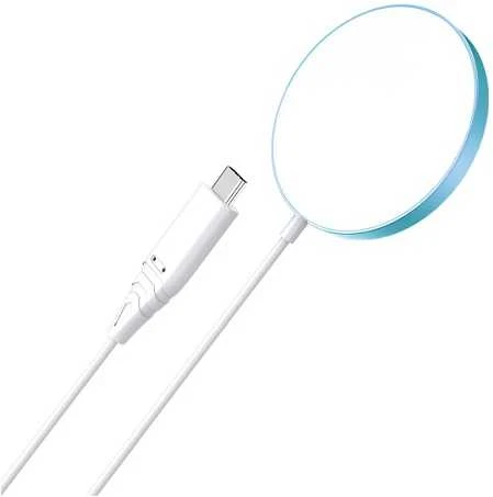 Belaidis įkroviklis CHOETECH, 15W, magnetinis, mėlynas