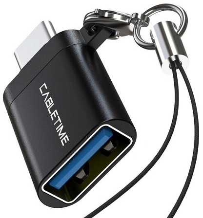 Cabletime OTG adapteris USB 3.0 Type-C (M) - USB Type-A (F)