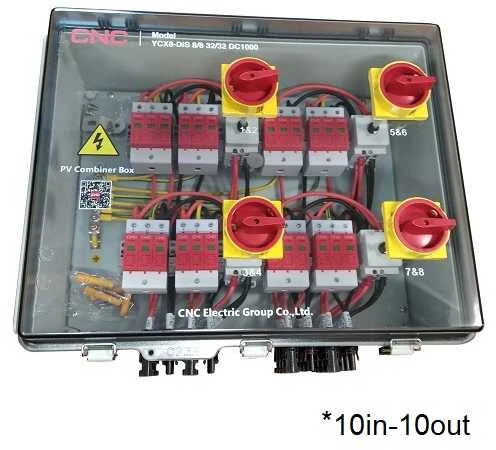 CNC PV atjungimo skydelis, DC 10in-10out, IP66