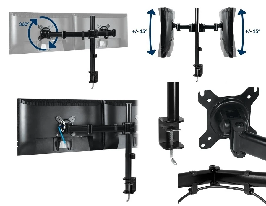 Laikiklis Arctic Cooling Arctic Z2 Basic Desk Mount Dual Monitorius Rankena (AEMNT00040A) aprašymas - Prekės nuotrauka
