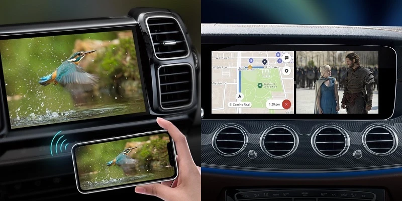 Hismart CarPlay išmanusis įrenginys Android AI, 4G LTE, GPS, HDMI aprašymas - Prekės nuotrauka