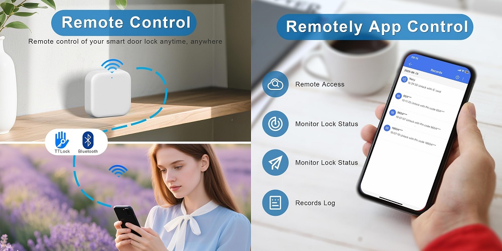 Elektroninio užrakto TTLock valdiklis, Wi-Fi , Bluetooth aprašymas - Prekės nuotrauka