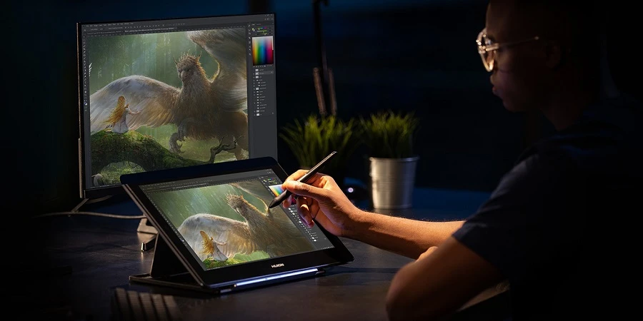 Grafinė planšetė HUION Kamvas Pro 16 (4K) aprašymas - Prekės nuotrauka