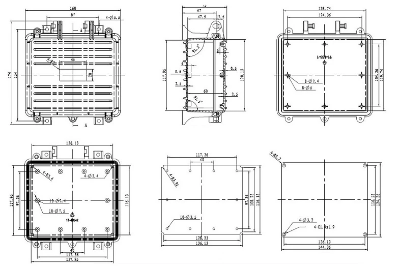 Hismart Instaliacinė dėžutė 160x174x75mm aprašymas - Prekės nuotrauka