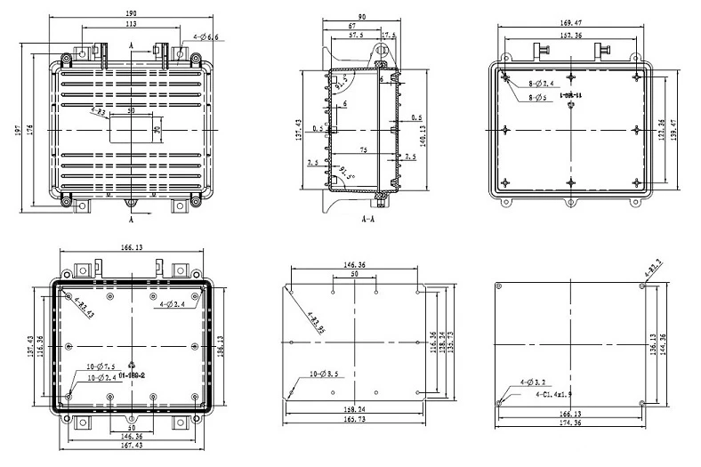 Hismart Instaliacinė dėžutė 190x197x90mm aprašymas - Prekės nuotrauka