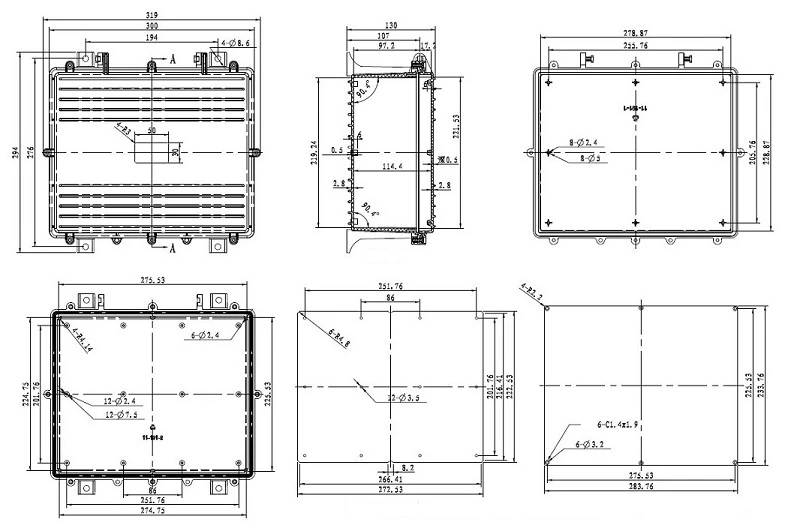 Hismart Instaliacinė dėžutė 319x294x130mm aprašymas - Prekės nuotrauka